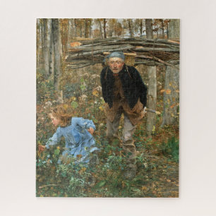 Der Holzsammler - Jules Bastien-Lepage, 1881   Puzzle