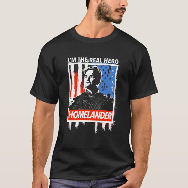 Der Homelander, den ich bin die echte Helden-Ameri T-Shirt (Vorderseite)