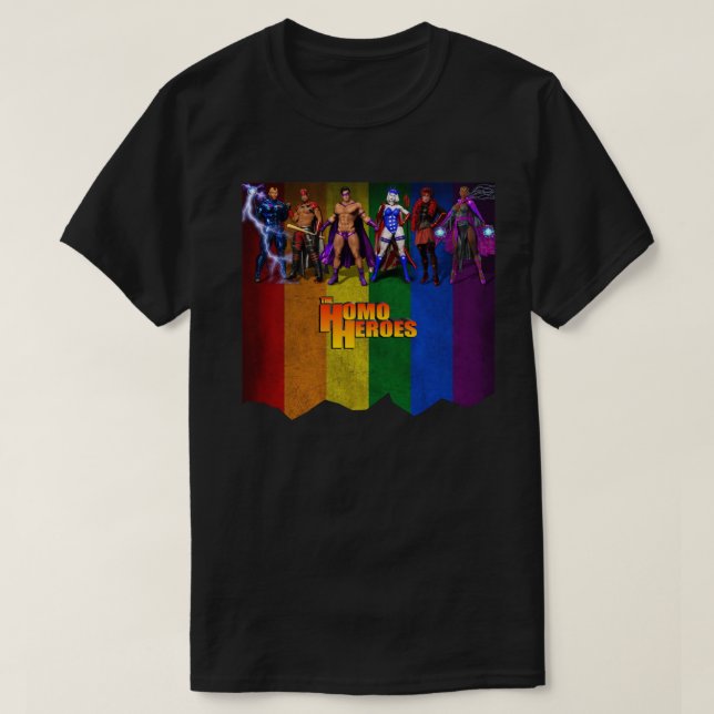 Der Homo Heroes-T - Shirt (Design vorne)