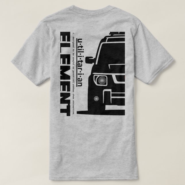 Der Honda Element T-Shirt (Design Rückseite)