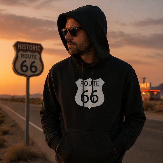 Der Hoodie der Männer des Weg-66 (Von Creator hochgeladen)