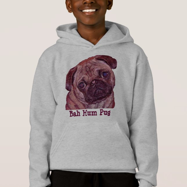 Der Hoodie des Mops-Welpe "Bah Summen-Mops-" (Vorderseite)