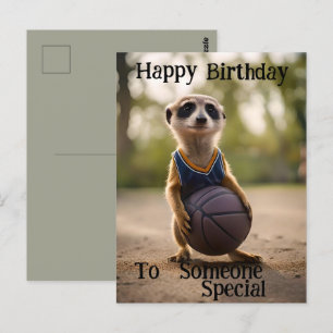 "Der Hoop-Star-Baby-Meerkat" Geburtstag Postkarte