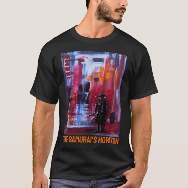 Der Horizont des Samurai Gemälde von Alfred Fox T-Shirt (Vorderseite)
