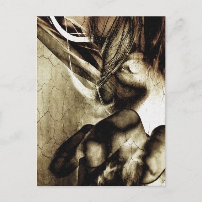 Der Horror, das Ziel zu erreichen Postkarte (Vorderseite)