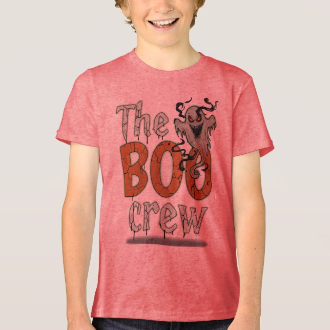 Der Horror der Boo-Crew Tri-Blend Shirt (Vorderseite)