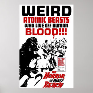 Der Horror des Party Beach Poster