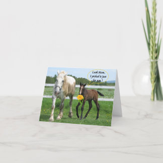 Der Horsy Tag der Mutter Karte