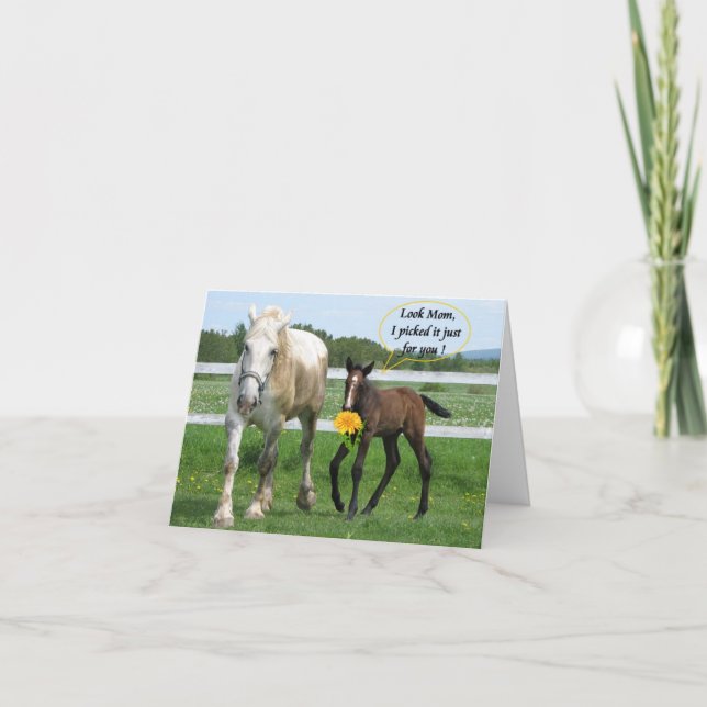 Der Horsy Tag der Mutter Karte (Vorderseite)
