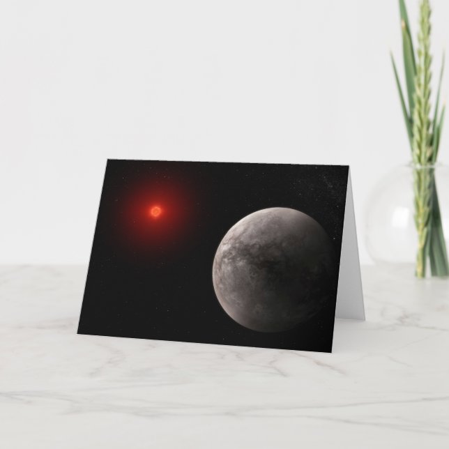 Der Hot Rocky Exoplanet Trappist-1 B. Karte (Vorderseite)