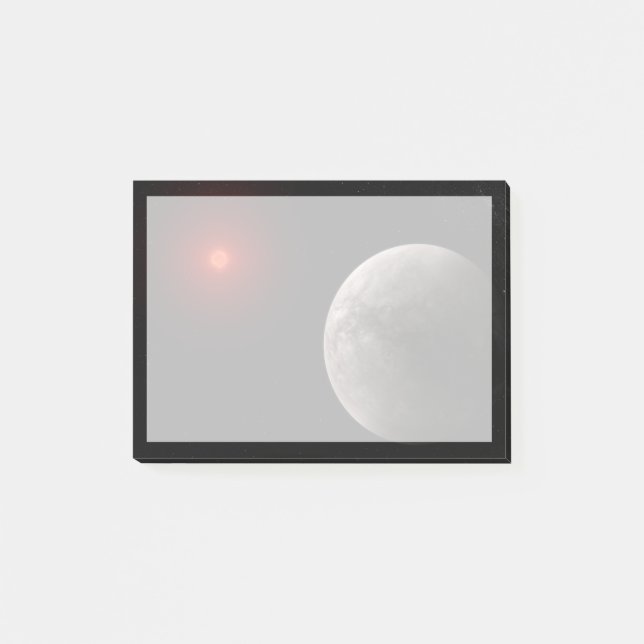 Der Hot Rocky Exoplanet Trappist-1 B. Post-it Klebezettel (Vorderseite)