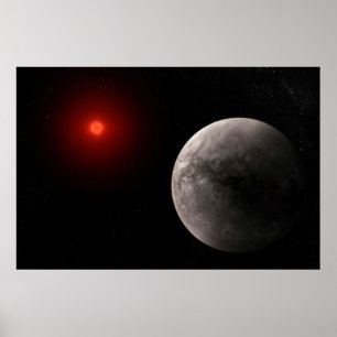 Der Hot Rocky Exoplanet Trappist-1 B. Poster