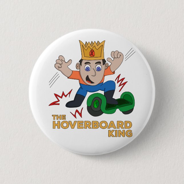 Der Hoverboard King Button (Vorderseite)