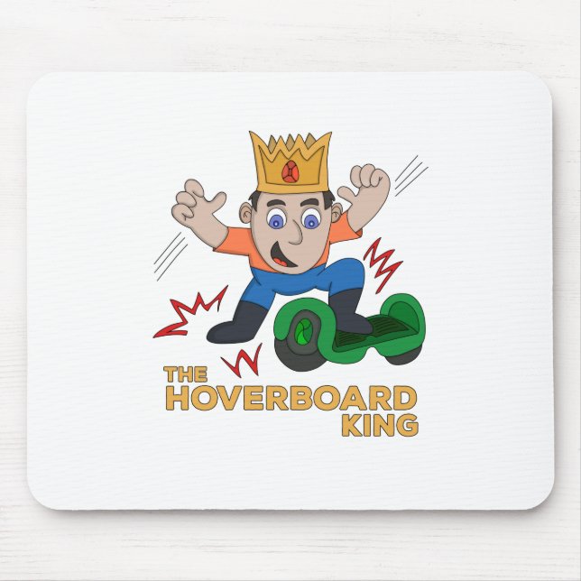 Der Hoverboard King Mousepad (Vorne)