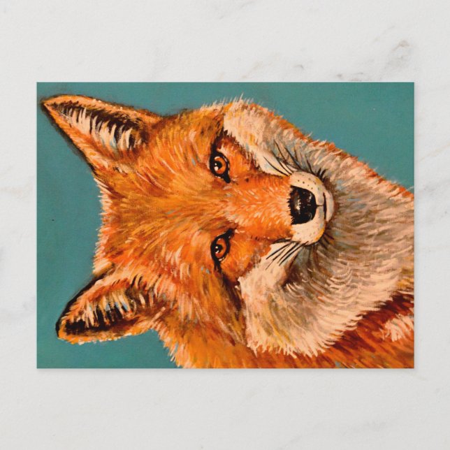 Der hübsche Fuchs. Postkarte (Vorderseite)