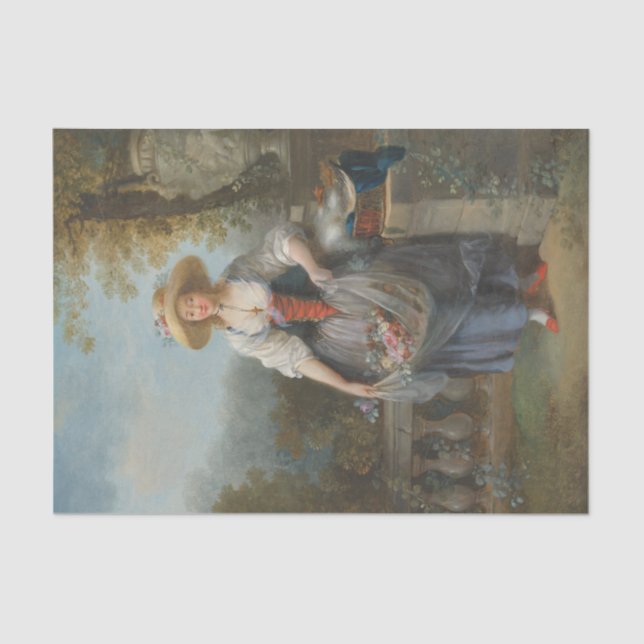 Der Hübsche Garten von Jean-Frederic Schall Seidenpapier (Vorderseite)