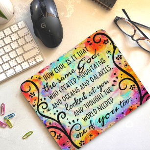 Der hübsche Glaube Inspiriert Gott brauchte einen  Mousepad