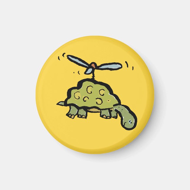 der Hubschrauber-Schildkröte Magnet (Vorne)