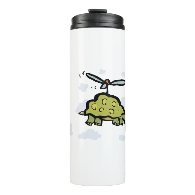 der Hubschrauberschildkröte Thermosbecher (Vorderseite)