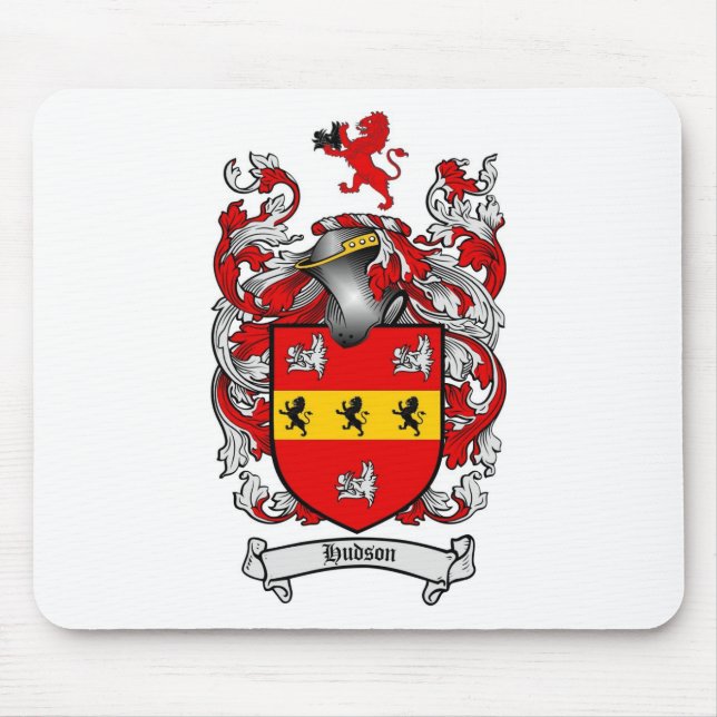 DER HUDSON-FAMILIENWAPPEN - DER HUDSON-WAPPEN MOUSEPAD (Vorne)