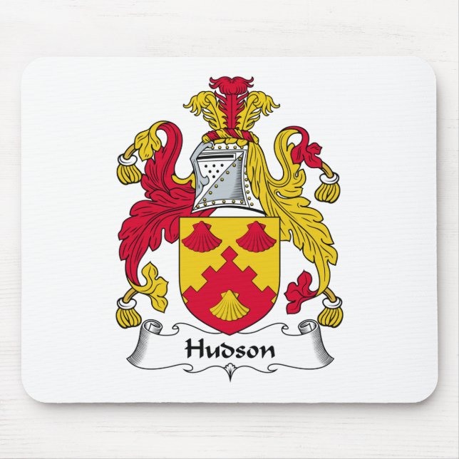 Der Hudson-Familienwappen Mousepad (Vorne)