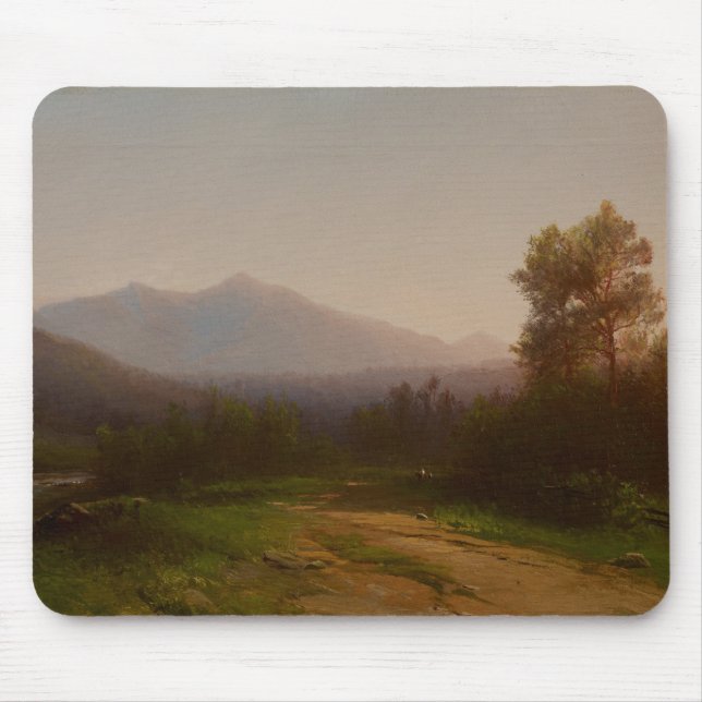 Der Hudson-Landschaft, c.1860-5 (Öl auf Leinwand) Mousepad (Vorne)
