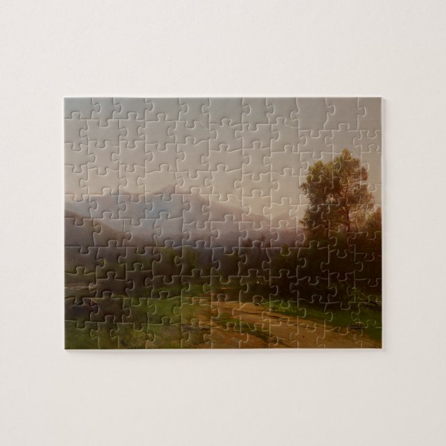 Der Hudson-Landschaft, c.1860-5 (Öl auf Leinwand) Puzzle (Horizontal)