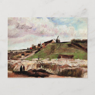 Der Hügel von Montmartre mit Steinbruch von Vincen Postkarte