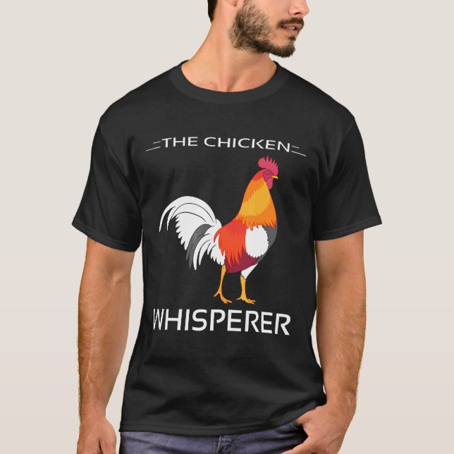 Der Hühnerflüsterer Hahn T-Shirt (Vorderseite)