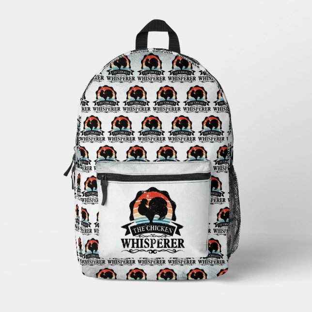Der Hühnerflüsterer Lustig Bedruckter Rucksack (Vorderseite)