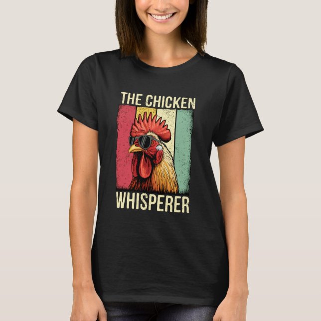 Der Hühnerflüsterer Lustiger Hahn T-Shirt (Vorderseite)