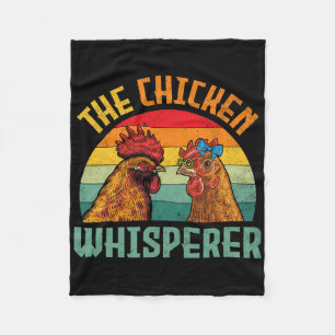 Der Hühnerflüsterer Vintage Retro Fleecedecke