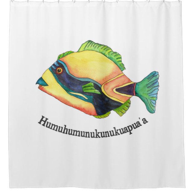 Der Humuhumu Duschvorhang (Vorderseite)