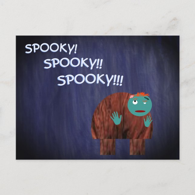 Der Hunchback als Zombie Feiertagspostkarte (Vorderseite)