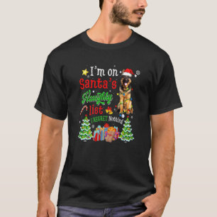 Der Hund des Deutschen Schäferhunds auf Weihnachte T-Shirt