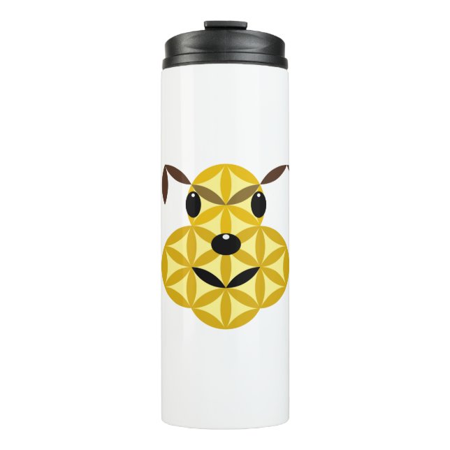 Der Hund des Lebens, 01 - heilige Tiere Thermosbecher (Vorderseite)