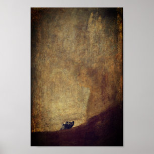 Der Hund (El Perro) - von Francisco Goya Poster