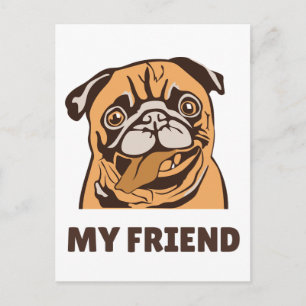 Der Hund ist mein Freund Postkarte