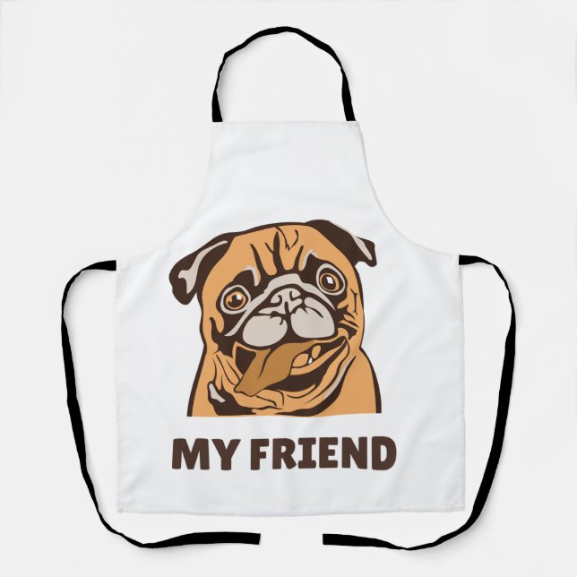 Der Hund ist mein Freund Schürze (Vorderseite)