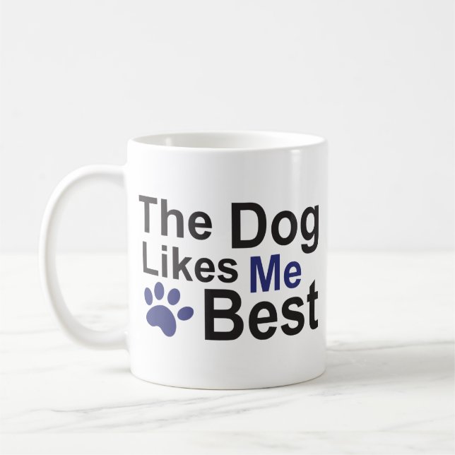 Der Hund mag mich beste Tasse (Links)