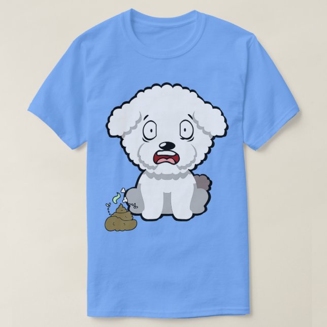 Der Hund riecht nach stinkendem Poo T-Shirt (Design vorne)