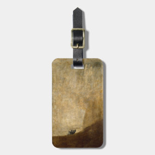 Der Hund (Schwarze Bilder) von Francisco Goya 1820 Gepäckanhänger