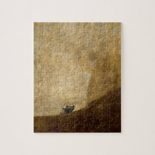 Der Hund (schwarze Malereien) durch Francisco Goya Puzzle