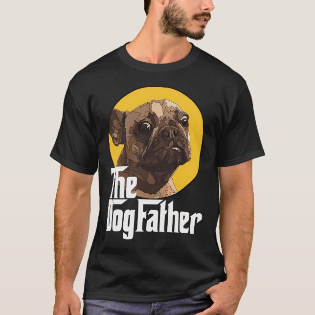 Der Hund Vater Frenchie Dad T-Shirt (Vorderseite)