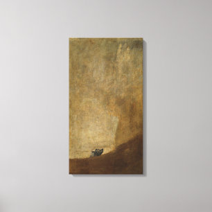 Der Hund von Francisco Goya Leinwanddruck