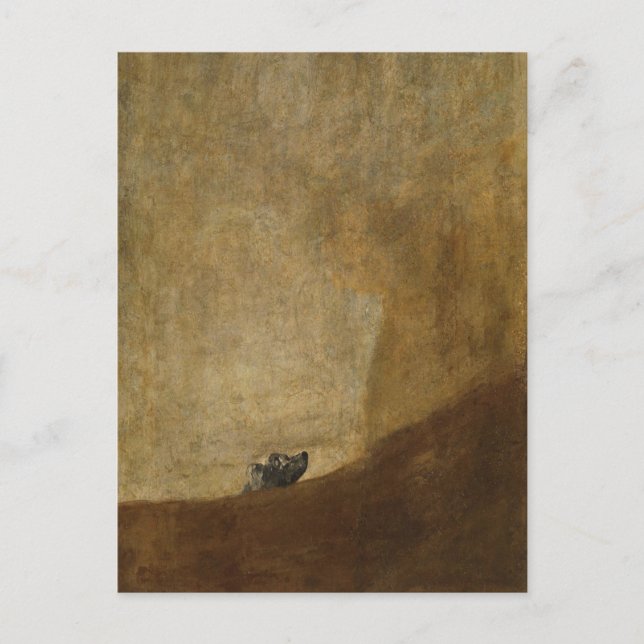 Der Hund von Francisco Goya Postcard Postkarte (Vorderseite)