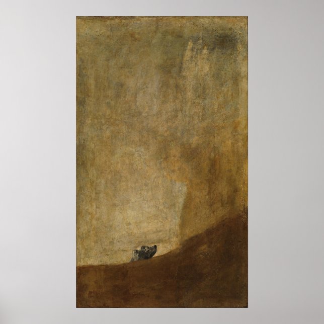 Der Hund von Francisco Goya Poster (Vorne)