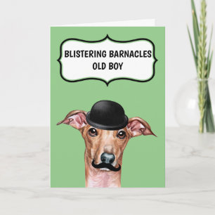 Der Hund zum Vater zum Geburtstag eines weiteren J Karte