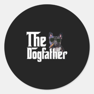 Der Hundepate Französische Bulldogge Spaß Hundebes Runder Aufkleber