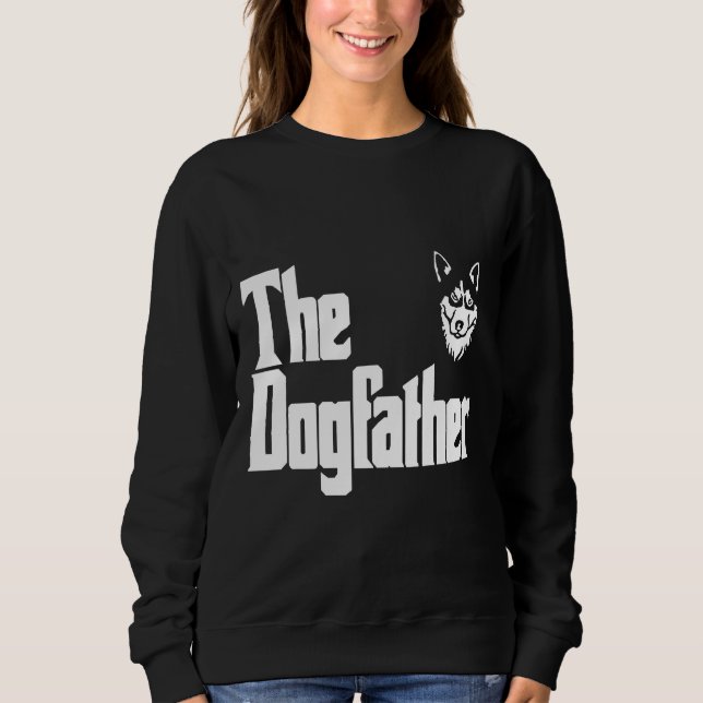 Der Hundevater Sibirischer Husky Sweatshirt (Vorderseite)